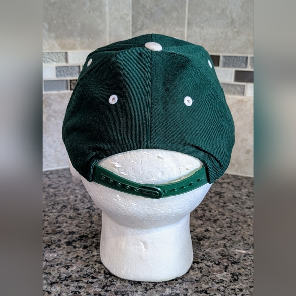 New York Jets VINTAGE Logo Athletic Men's Hat Cap Snap Back Green NFL Football - Picture 4 of 8